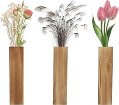 Opciones interesantes a los jarrones de madera para decorar tu hogar