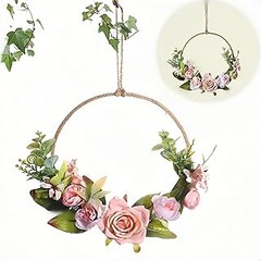 Tutorial Paso a Paso para Crear una Corona Floral para Puerta DIY
