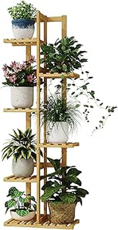 Inspírate con estas ideas de decoración usando soportes escalonados para plantas