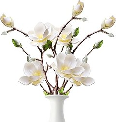 Inspírate con estas ideas para decorar con magnolias artificiales