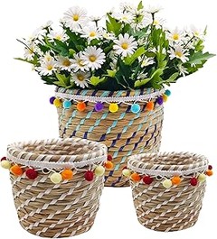 Pros y contras de usar macetas de mimbre en la decoración floral