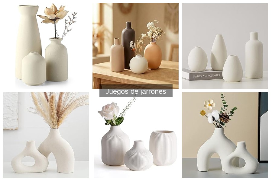 Accesorios ideales para juegos de jarrones en decoración