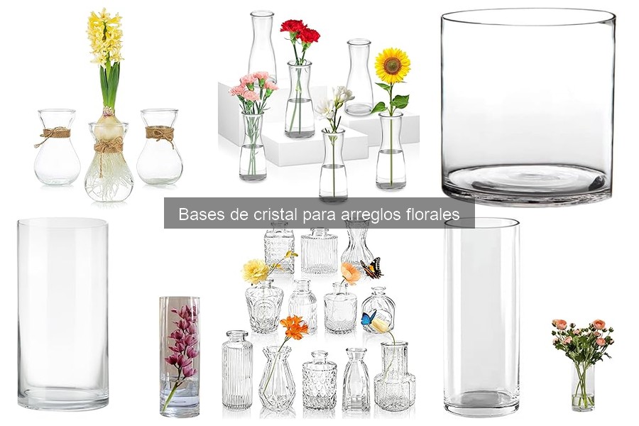 Alternativas a Bases de Cristal para Arreglos Florales
