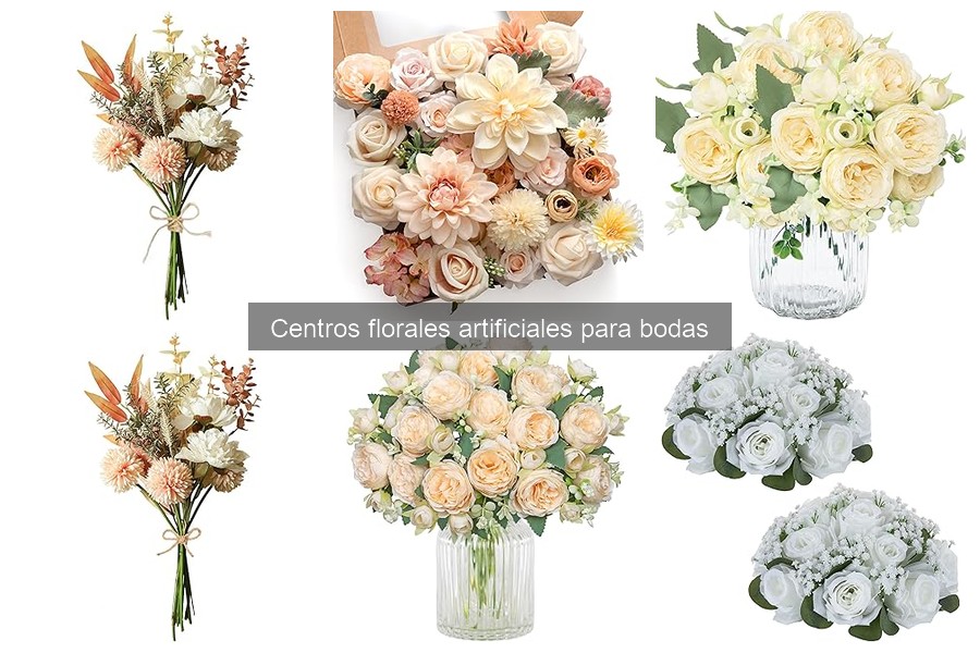 Alternativas a centros florales artificiales para tu boda