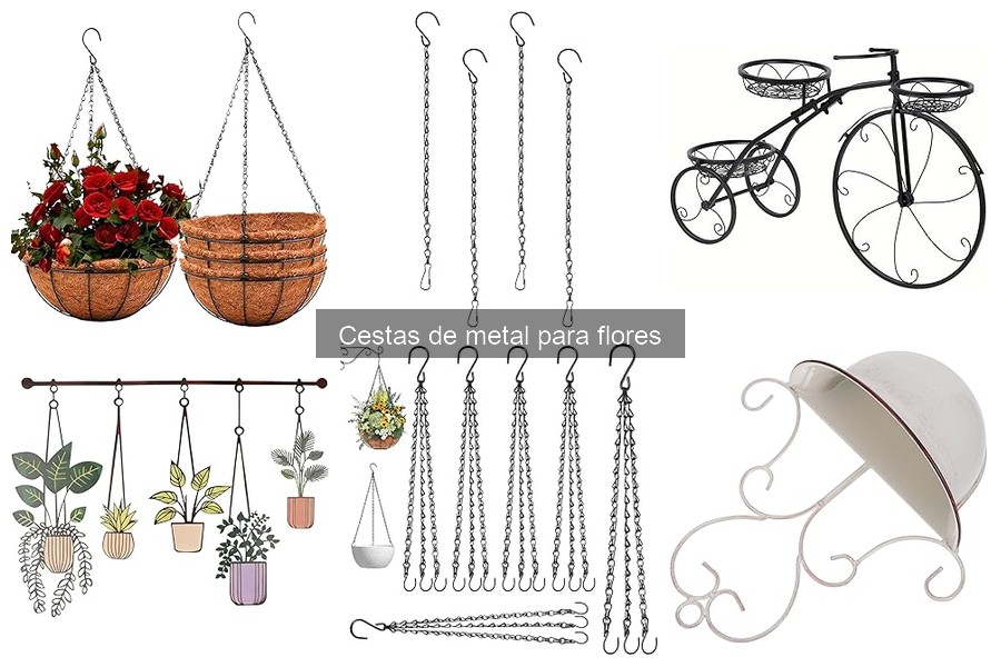 Alternativas a cestas de metal para flores: opciones ideales