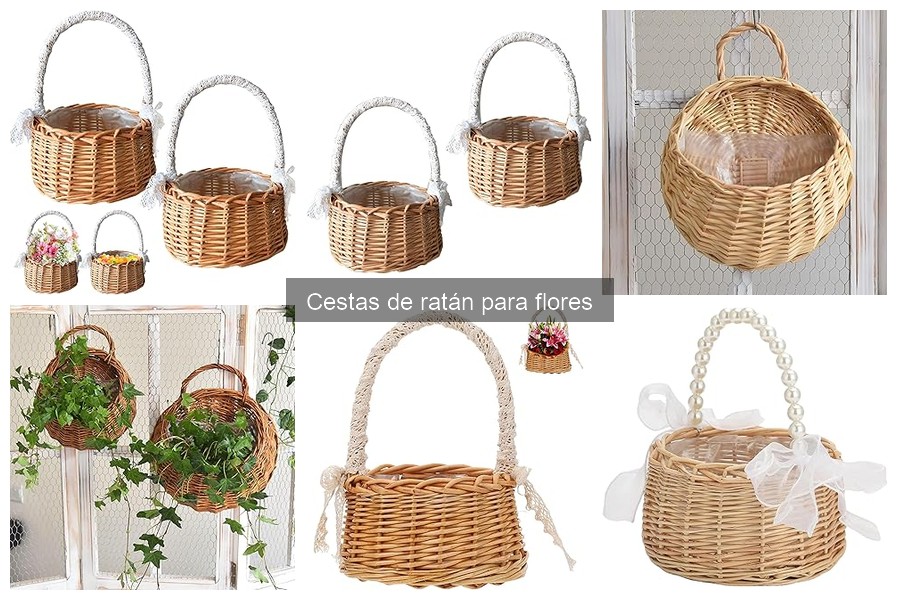 Alternativas a cestas de ratán para flores: opciones decorativas
