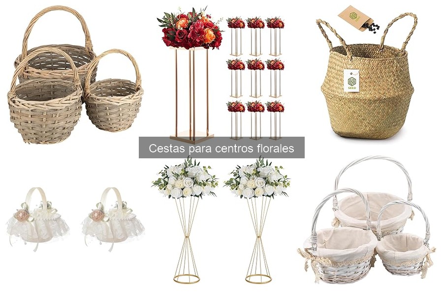 Alternativas a cestas para centros florales: opciones creativas