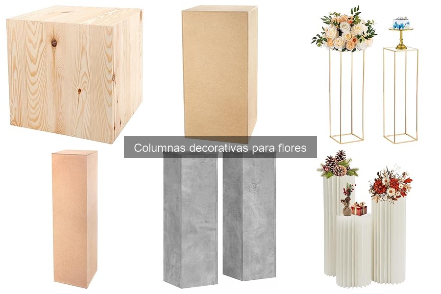 Alternativas a columnas decorativas para flores en casa