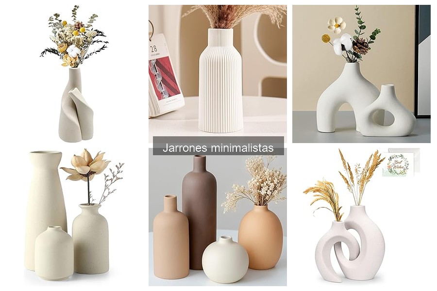 Alternativas a jarrones minimalistas para decorar tu casa