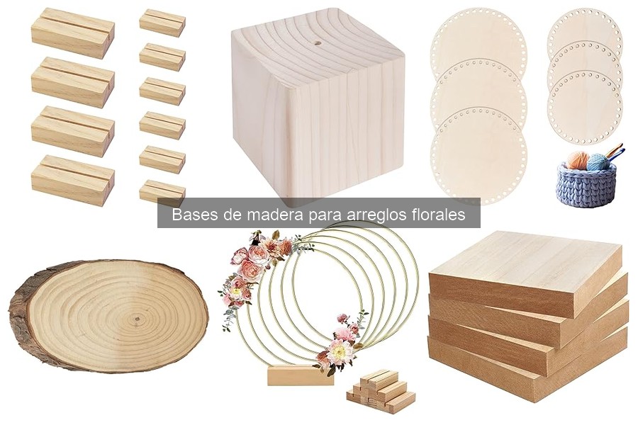 Alternativas a las Bases de Madera para Arreglos Florales