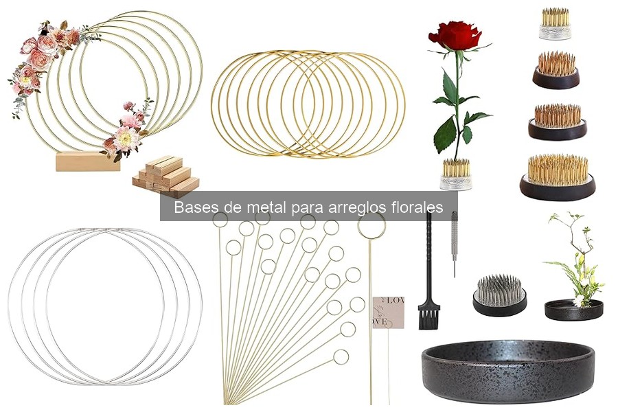 Alternativas a las bases de metal para arreglos florales