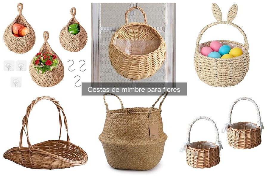Alternativas a las Cestas de Mimbre para Flores