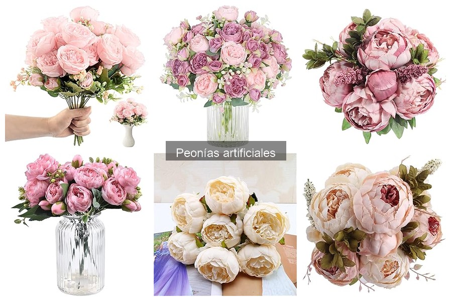 Alternativas a las Peonías Artificiales para Decoración