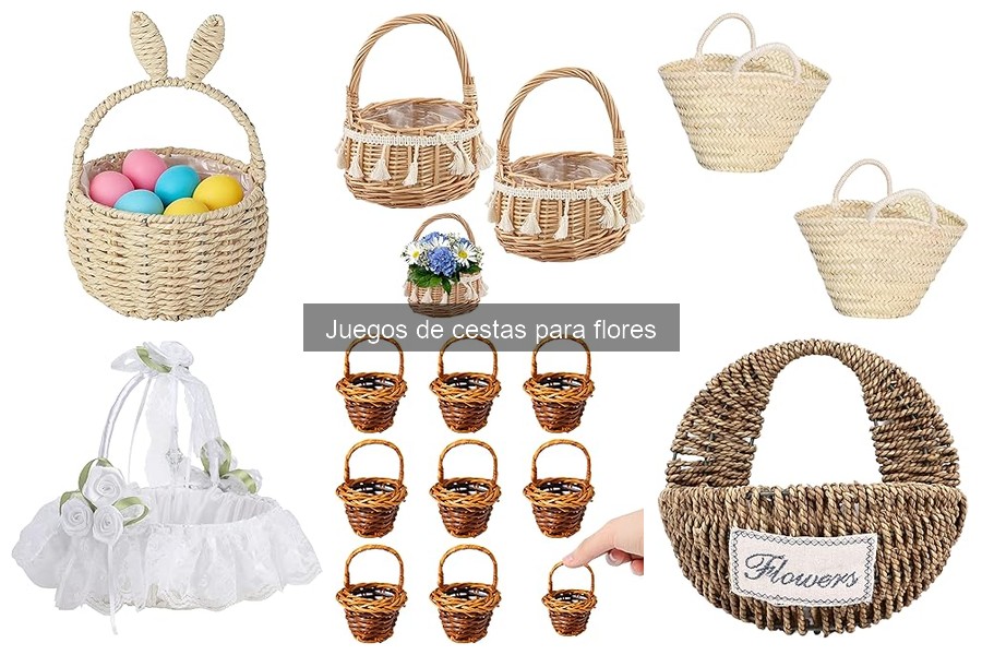 Alternativas a los juegos de cestas para flores en decoración