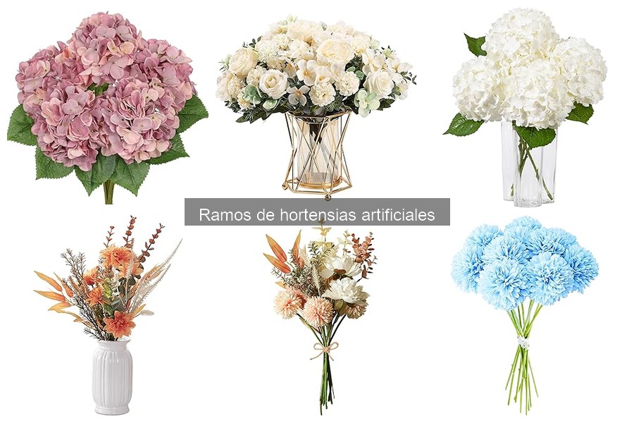 Alternativas a ramos de hortensias artificiales para decorar