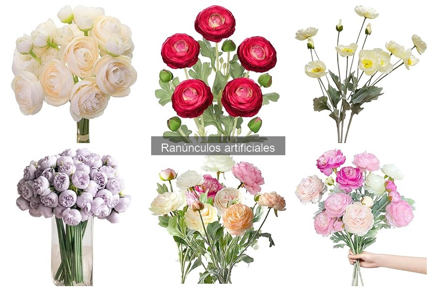 Alternativas a ranúnculos artificiales para decorar tu hogar