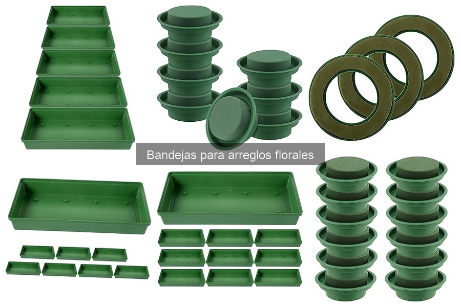 Alternativas creativas a bandejas para arreglos florales