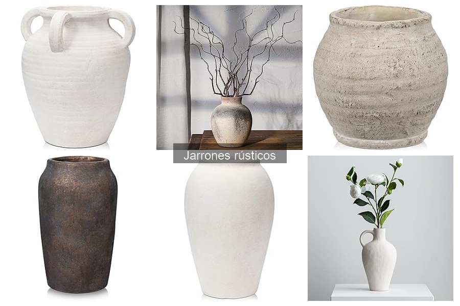 Alternativas creativas a jarrones rústicos en decoración