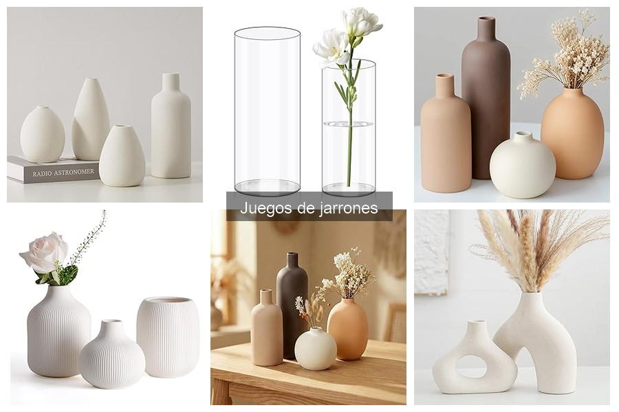 Alternativas creativas a juegos de jarrones para decorar