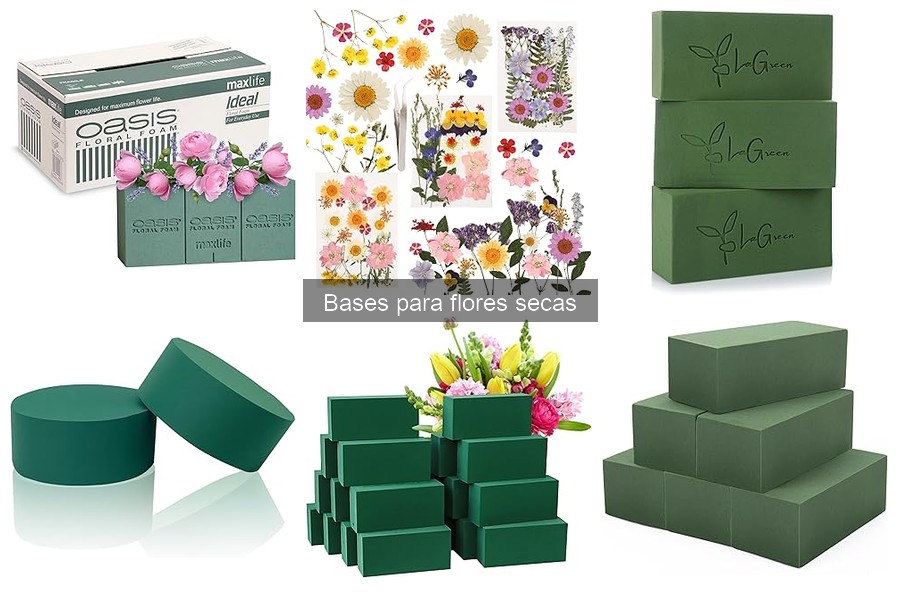 Alternativas creativas a las bases para flores secas