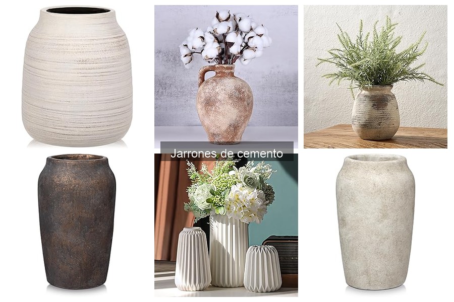 Alternativas creativas a los jarrones de cemento