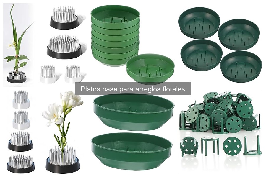 Alternativas Creativas a Platos Base para Arreglos Florales