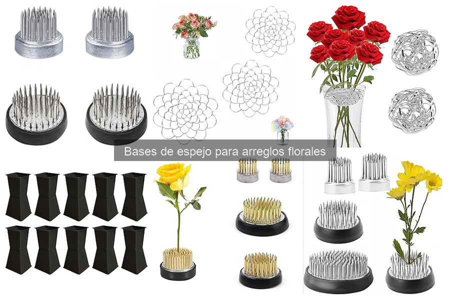 Bases de espejo para arreglos florales: ¿qué son y cómo se usan?