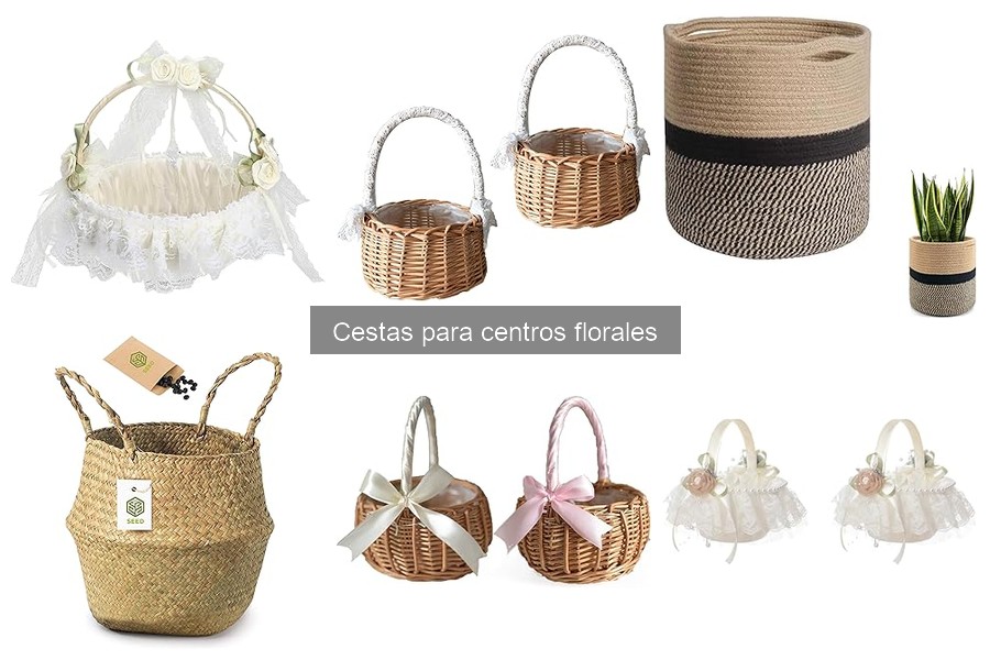 Beneficios de usar cestas en centros florales para tu hogar