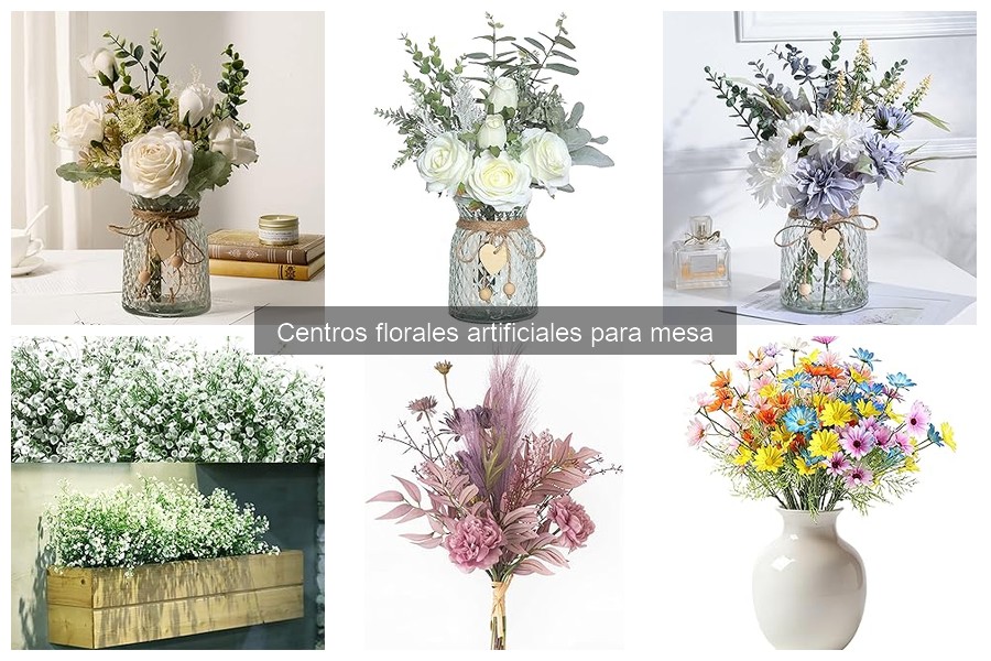 ** Centros florales artificiales para mesa: características y ventajas