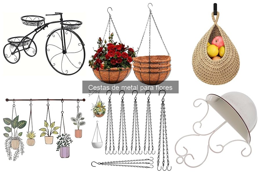 Cestas de metal para flores: ¿Qué son y características?