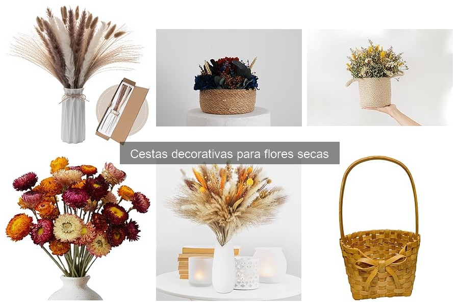 Cestas Decorativas para Flores Secas: Tendencias Modernas 2023