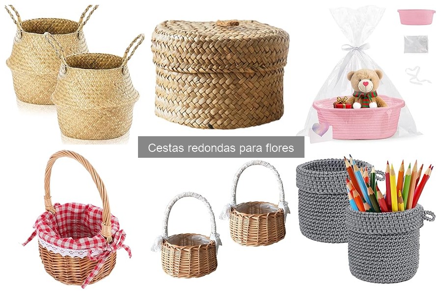 Cestas redondas para flores: ¿Qué son y sus usos decorativos?