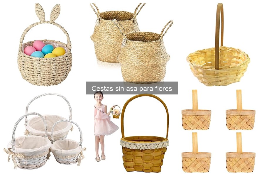 Cestas sin asa para flores: Guía de uso y características