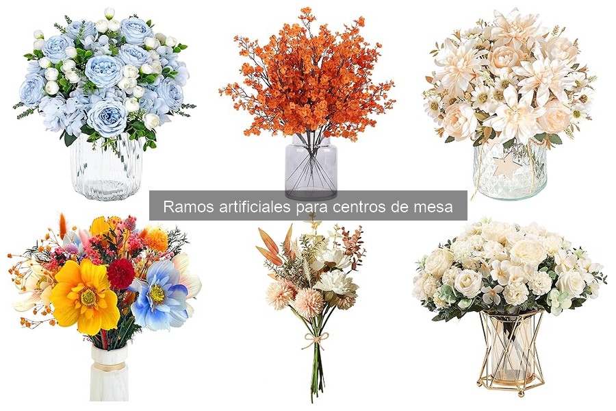 Colores de moda para ramos artificiales en decoración
