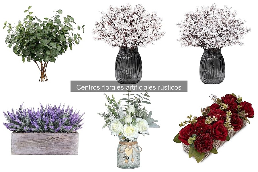 Combina Centros Florales Artificiales Rústicos en tu Decoración