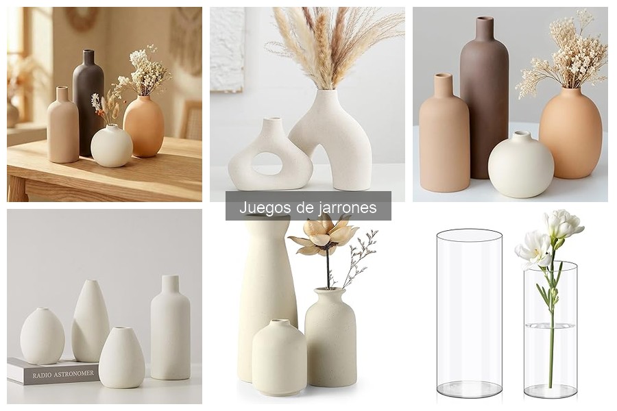 Cómo combinar juegos de jarrones con tu decoración