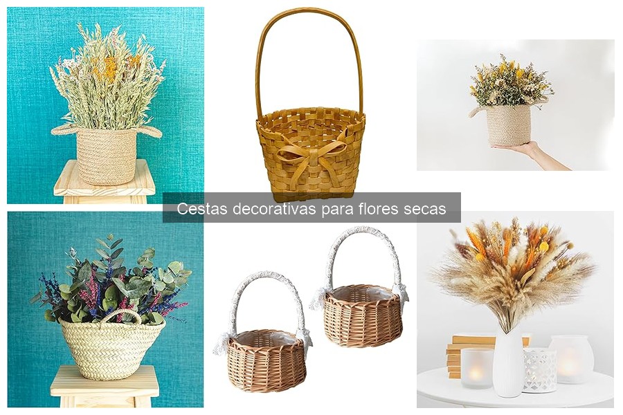 Cómo Decorar con Cestas de Flores Secas para tu Hogar