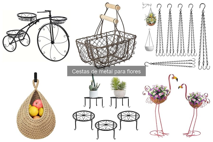 Cómo elegir cestas de metal para flores: Guía de compra