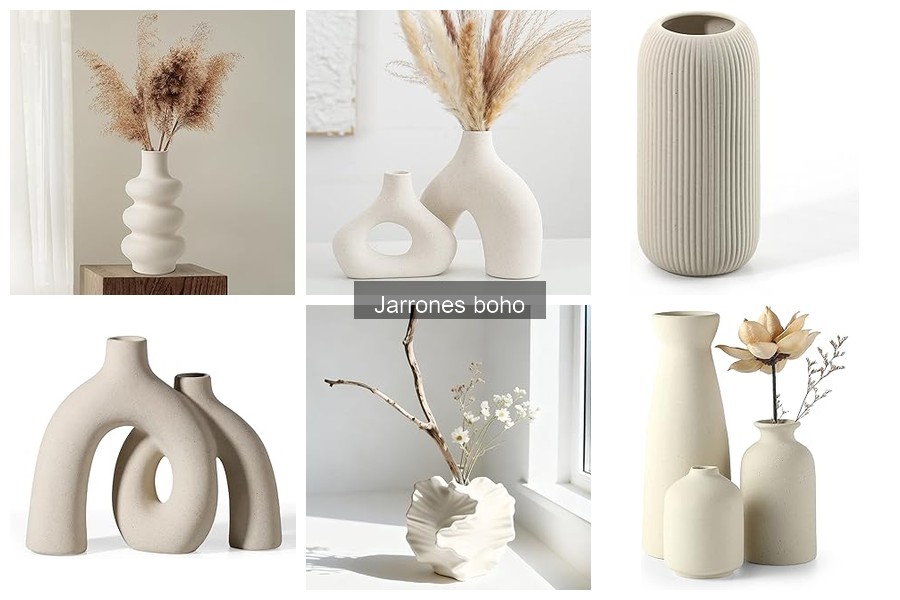 Cómo elegir el jarrón boho perfecto según el material