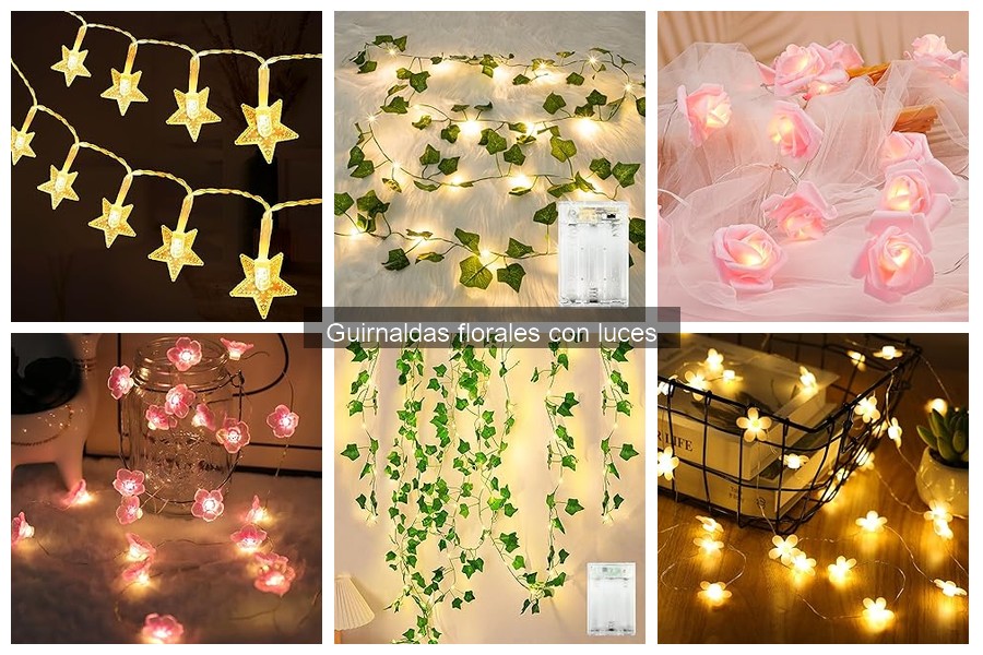 Cómo elegir guirnaldas florales con luces para tu hogar