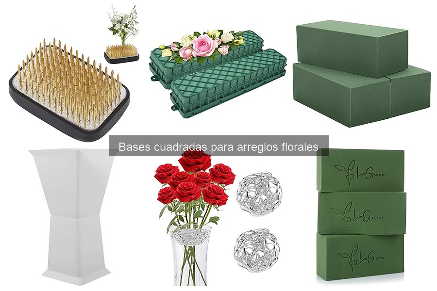 Cómo elegir la base cuadrada perfecta para arreglos florales