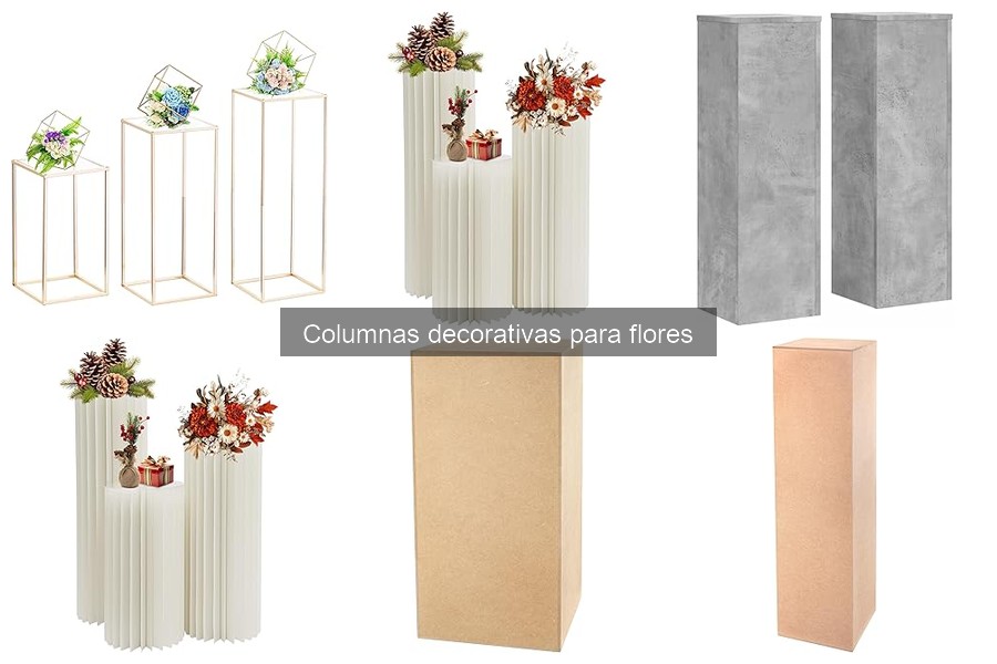 Cómo elegir la columna decorativa perfecta para flores