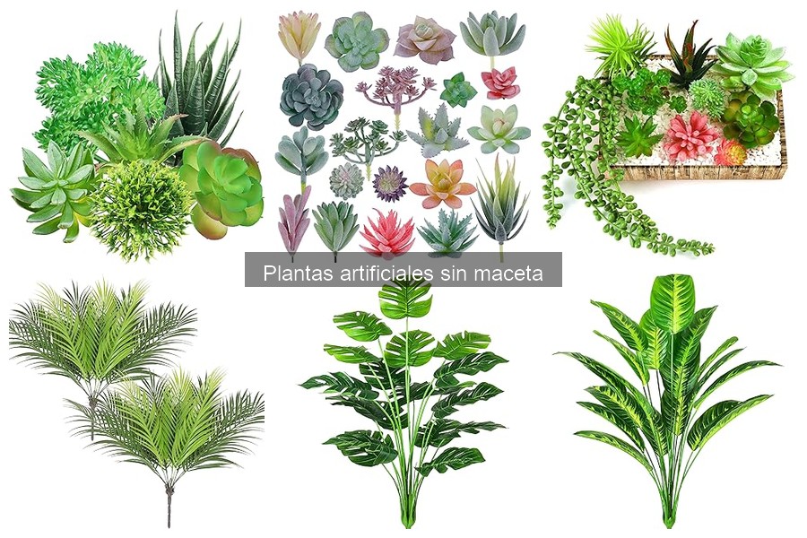 ¿Cómo elegir plantas artificiales sin maceta para tu decoración?