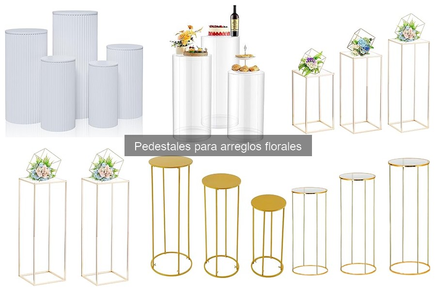 Cómo la altura del pedestal afecta los arreglos florales