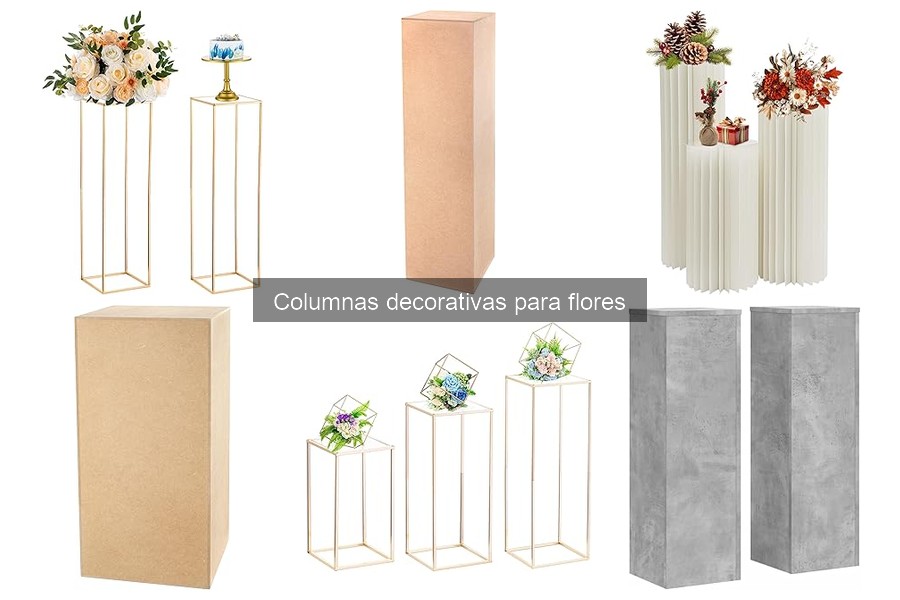 Cómo mantener columnas decorativas para flores en perfecto estado
