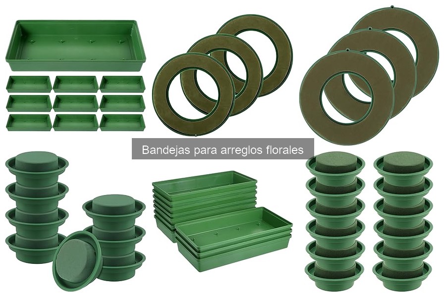 Cómo mantener y limpiar bandejas para arreglos florales