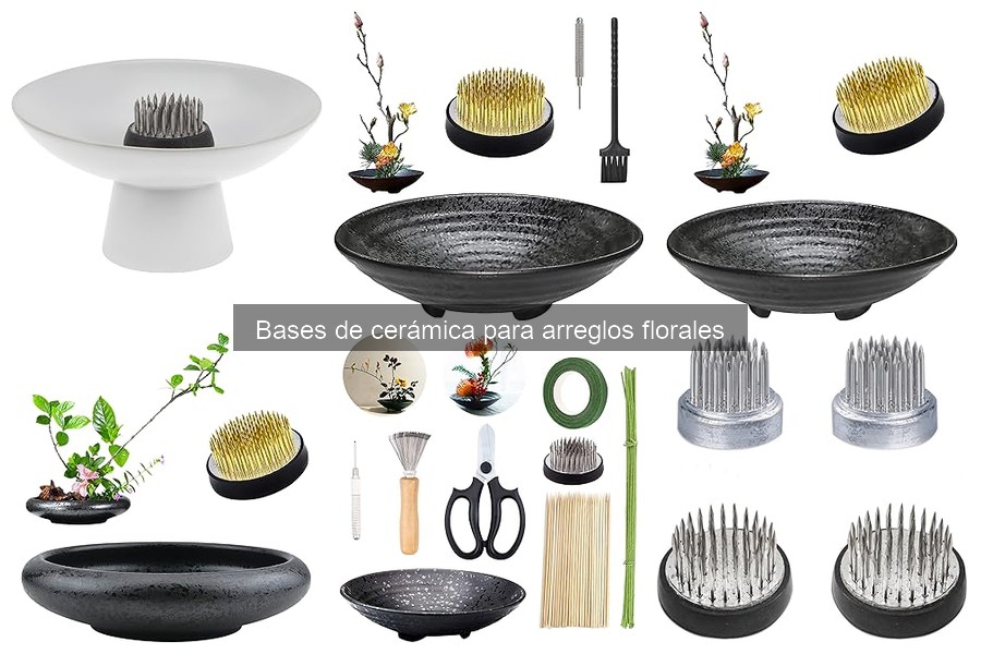 ¿Cómo personalizar bases de cerámica para arreglos florales?