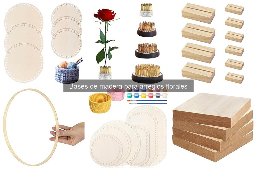 Cómo usar bases de madera en arreglos florales