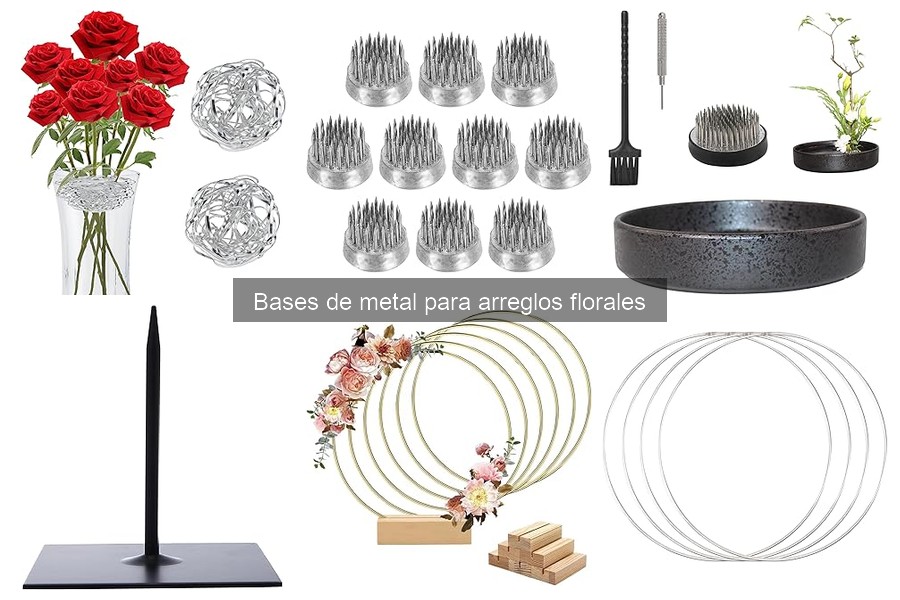 ** Cómo Usar Bases de Metal en Decoración Floral: Guía Práctica