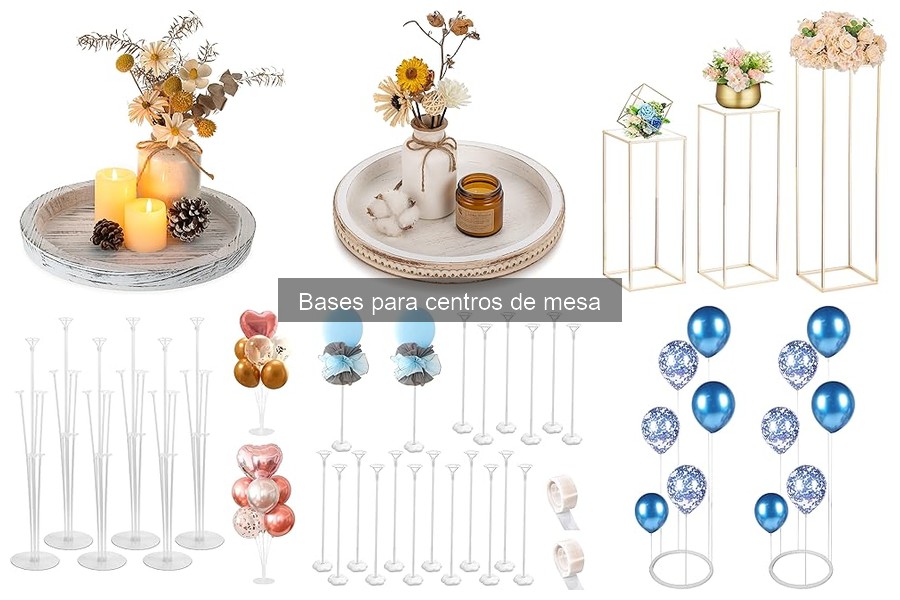 Cómo usar bases para centros de mesa en eventos exitosos